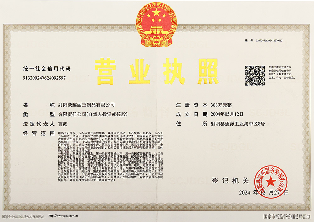 停業執照